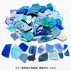 250g Mosaico de Vidrio Mica con Bordes Fragmentos Irregulares Recortes para Pintura de Mosaico Transparente Estilo Tiffany