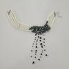 Collar con borlas y gotas de sangre de viento gótico para mujer, joyería transfronteriza de comercio exterior europeo y americano, gargantilla de cuentas para Halloween