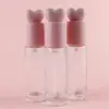 Nova Garrafa Rosa Estrela com Pressão para Base Líquida Garrafa de BB Cream Líquido Vidro Transparente Cosméticos Garrafa Portátil de Viagem