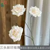 Rosa de Tres Cabezas Impresa en Seda Esquina de Diamante Rosa Escenario de Boda y Hotel Decoración de Pared de Flores para Escenario Flores de Seda