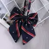 Corbata de Lazo JK Japonesa Uniforme de Estudiante Camisa Cuello Pequeño Flor Estilo Universitario Traje de Marinero Lazo Combinable Rojo Azul