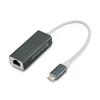 Placa de Rede USB-C para Porta de Rede 100m para Celulares, Laptops, Roteadores com Fio, Tablets, Sem Driver