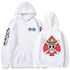 ONE PIECE ONE PIECE Monkey D. Sudadera con Capucha y Estampado Térmico 2D Divertida de Luffy Transfronteriza