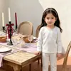 2026 Nuevo Conjunto de Ropa Interior Térmica para Niños Pijamas para Niñas Ropa de Casa Otoño e Invierno Ropa de Invierno Tops y Pantalones de Otoño