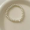 Pulseira de Pérolas Shijia Empilhadas Estilo Francês Luxo Leve Nicho Exquisita Corda Rochosa Pulseira de Pérolas 2024 Novo Senso de Alto Padrão