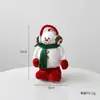 Sombrero de Elfo de Terciopelo Navideño Transfronterizo, Bastón, Colgante de Muñeco de Nieve, Decoración de Ventana, Adorno de Mesa, Arreglo de Árbol de Navidad