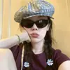 Primavera y verano 2025 nuevo estilo académico a cuadros boina linda cara de niño gorra octagonal pequeña retro coreana ins