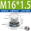 Tapón Hexagonal de Acero al Carbono Galvanizado/Acero Inoxidable 304/316L con Anillo Sellador ED Cara de Brida Tapón de Aceite G1/81/4