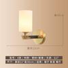 Lámpara de pared de cobre lámpara de noche de dormitorio led moderna minimalista villa americana lujo sala de estar escaleras lámpara de pared de latón