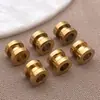 Espaciador de Acero Inoxidable Rueda de Espiga Pieza de Horno Cuentas Espaciadoras DIY Pulsera Collar Accesorios para Joyería Cuentas de Posicionamiento