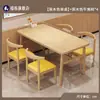 Mesa de Comedor para Hogar Apartamento Pequeño Sala de Estar Sencilla Mesa de Comedor Catering Merienda Restaurante de Comida Rápida Mesa y Sillas Rectangulares Comerciales