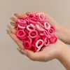 Coloridos pasadores de pelo de pulgar estilo coreano para niños y niñas, lindas diademas, dulces cordones para el pelo de niños, gomas elásticas de alta elasticidad, accesorios para el pelo