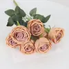 7 Concubina Imperial rosa flor artificial cabo buquê noiva segurando Flor Casa hotel decoração de casamento fábrica de flores artificiais atacado