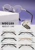Armazones de Metal Unisex Sencillos y de Moda para Gafas de Miopía, Lentes Planos, Gafas de Lectura, Armazón Versátil Retro Sencillo