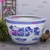 Macetas Grandes de Patio, Vasijas de Agua de Porcelana Azul y Blanca de Jingdezhen, Peceras, Recipientes para Lotos, Macetas para Nenúfares, Tanques para Tortugas, Tanques para Tortugas de Hotel