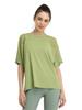 Blusa de Running Holgada Cubre Caderas de Secado Rápido Europea y Americana Camiseta Costuras de Malla Ropa Deportiva de Manga Corta para Fitness Yoga para Mujer Verano