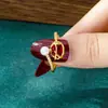 Anillo de Dedo Índice con Diseño de Flor Transfronterizo para Mujer Oro Arena Vietnamita Incrustado Zirconio Anillo de Tulipán Joyería de Lujo de Moda Venta Directa