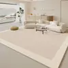 Alfombra de Estilo Sencillo Color Crema Francés para Decoración de Sala de Estar en Casa, Resistente a las Manchas, Antideslizante, Fácil de Cuidar, Manta para Sofá Se Puede Enviar por Cuenta de Otros