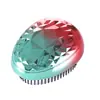 Popular Transfronteiriço Galvanizado Duas Cores Série Diamante Pente Ovo Massagem Anti-Nós Moda Casca de Ovo Pente Alisamento de Cabelo Pente Portátil