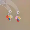 "Candy Arco-Íris" Brincos Coloridos de Miçangas para Mulheres, Estilo Dopamina de Verão, Brincos Únicos e de Luxo Leve de Alta Qualidade