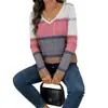Site Independente Europeu e Americano Transfronteiriço Amazon Roupas Femininas Suéter de Gola V Manga Longa Primavera e Outono Tricô Estilo Simples para Mulheres