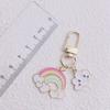 Amazon ins Rainbow Pingente Chaveiro Pingente Saco Do Carro Chaveiro Baiyun Flor Pendurado Ornamentos Atacado