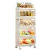 Estante de Almacenamiento Multifuncional Personalizado para Cocina Estante de Almacenamiento Multicapa para el Hogar Estante de Almacenamiento para Snacks, Frutas y Verduras Carrito Desmontable