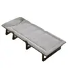 Cama plegable individual Artefacto para siesta de oficina Silla con respaldo para dormir Puede acostarse completamente Cama de acompañamiento para hospital Cama plegable para exteriores