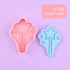 Serie Princesa Corona Unicornio Molde para Galletas Castillo 3D Realista Molde para Galletas Estampado de Arcilla DIY