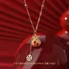 Saco da Sorte Original em Prata Pura S925 Pingente de Cavalo Pulseira de Fio Vermelho Brincos Elegantes Joias do Ano Zodiacal Venda por Atacado