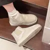 Comercio electrónico transfronterizo, talla grande, nueva colección de invierno 2026, botas de nieve de suela gruesa para mujer, de moda y casual, sin cordones, botas de nieve de caña corta