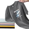 Playera de manga corta para hombre Ice Silk playera de manga corta para hombre verano cuello redondo camiseta básica casual para combinar con todo guapo playera corta para hombre