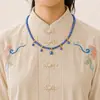 All-match antigo estilo colar de estilo antigo da menina traje Hanfu colar de pérolas Tang estilo colarinho de fadas