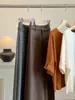 Pantalones de traje para mujer de pierna ancha de cintura alta, nuevos para el otoño de 2026, elegantes para ir al trabajo, holgados, de pierna recta, con caída, hasta el suelo, casuales