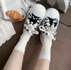 Calcetines blancos holgados para mujer, nuevos calcetines de punto de media pantorrilla con lunares para otoño e invierno, calcetines largos de malla transpirables y absorbentes de sudor para verano, Industria de Calcetines Zhuji