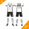 Impresión Digital de Cuerpo Completo Uniformes de Fútbol Personalizados Tejido Transpirable de Alta Elasticidad Uniformes de Partido para Equipo Uniformes de Entrenamiento para Estudiantes Personalizados