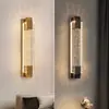 Lámpara de pared de cristal de lujo para sala de estar, dormitorio, escalera, pasillo, vestíbulo, pared exterior e iluminación de pared exterior