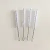 Fabricante Vende Cepillo para Popote de Acero Inoxidable 304, Cepillo para Limpiar Tubos de Ensayo, Cepillo Espiral de Cerdas Suaves, Cepillo para Popote