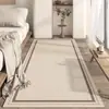 Tapete Japonês Simples de Imitação de Caxemira para Casa, Cobertor Longo para Quarto, ao Lado da Cama, Resistente a Manchas, Fácil de Cuidar, Tapete Decorativo para Piso da Sala de Estar