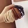 Estilo Coreano Caja Colorida Cuerda Básica para el Cabello Cuerda para el Cabello Elegante Morandi Anillo de Toalla de Cabello Colorido Banda de Goma Cuerda para el Cabello