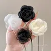 2026 Nuevo Estilo Flor de Rosa Francesa Collar con Corbata para Mujer Gargantilla Cadena para Clavícula Accesorios