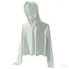 Roupa de Proteção Solar de Seda de Gelo Feminina Proteção UV upf50 Pele de Nuvem Amigável à Pele Roupa de Proteção Solar Fresca Respirável Capa Curta