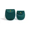 Bolso de Terciopelo Ovalado con Hebilla Dorada Bolsa de Terciopelo Joyería Joyería Anti-Oxidación Bolsa de Almacenamiento para Joyería Bolsa de Empaque para Joyería