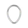 Anillo de nariz de ópalo elegante transfronterizo, anillo de acero inoxidable para tabique nasal, hueso de la oreja, clavo, perforación corporal con incrustaciones de diamantes