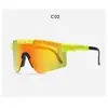 Gafas Pitviper Transfronterizas para Mujer, Gafas Deportivas Cortavientos de Alta Gama para Hombre, Gafas de Sol Polarizadas Coloridas para Adultos al Aire Libre