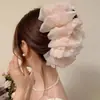 2025 Novo Super Fada Francês Nuvem Multicamadas Presilha de Laço Grande Elegante Presilha de Tubarão Grampo de Cabelo Acessório de Cabelo Feminino