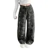 Pantalones cargo de camuflaje estilo callejero americano 2026, jeans casuales unisex de corte holgado para primavera y otoño para parejas