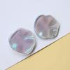 Zhen Tu Estilo Japonês Aurora Ab Color Glitter Ondulado Irregular Peças Redondas DIY Brincos de Resina Acessórios de Cabelo Materiais para Capa de Celular