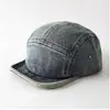 Gorra de Béisbol de Mezclilla Lisa de Cinco Paneles con Visera Corta Suave, Unisex, Simple y Versátil, Gorra de Pico Casual Estilo Nuevo de Primavera