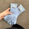 Luvas de tricô com tela sensível ao toque para outono e inverno de 2026 para mulheres, luvas quentes e resistentes ao frio, luvas de tricô simples para ciclismo
